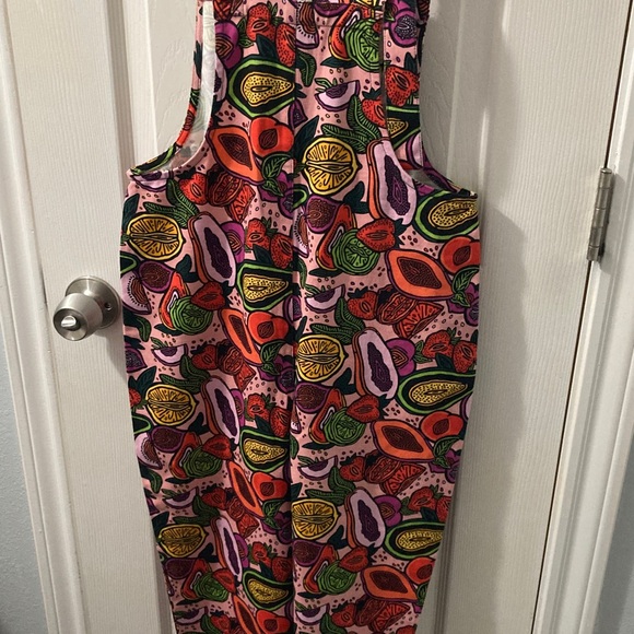 Lucy & Yak “Vulva-Rees” Vibrant Patterned Dungarees Overall one piece - Picture 11 of 14